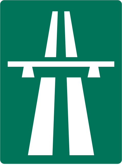 Definition av väg, körbana, körfält och vägren.