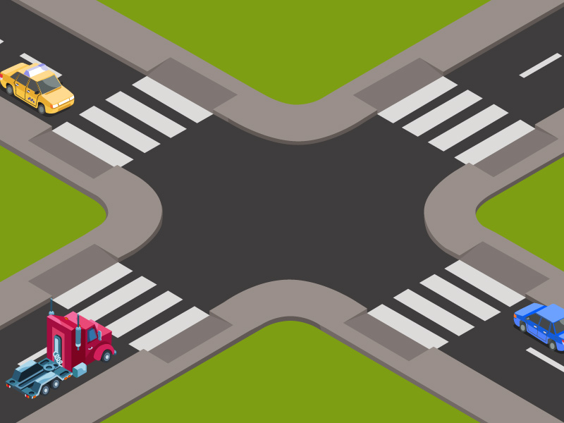 Definition av väg, körbana, körfält och vägren.